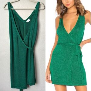 Lovers + Friends Green Mini Dress
